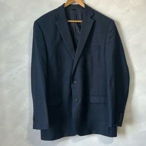Ralph Lauren 100% wool Classic Fit Suit Jacket Blazer Sports checkered 44L